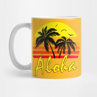 Aloha Retro Sunset Mug